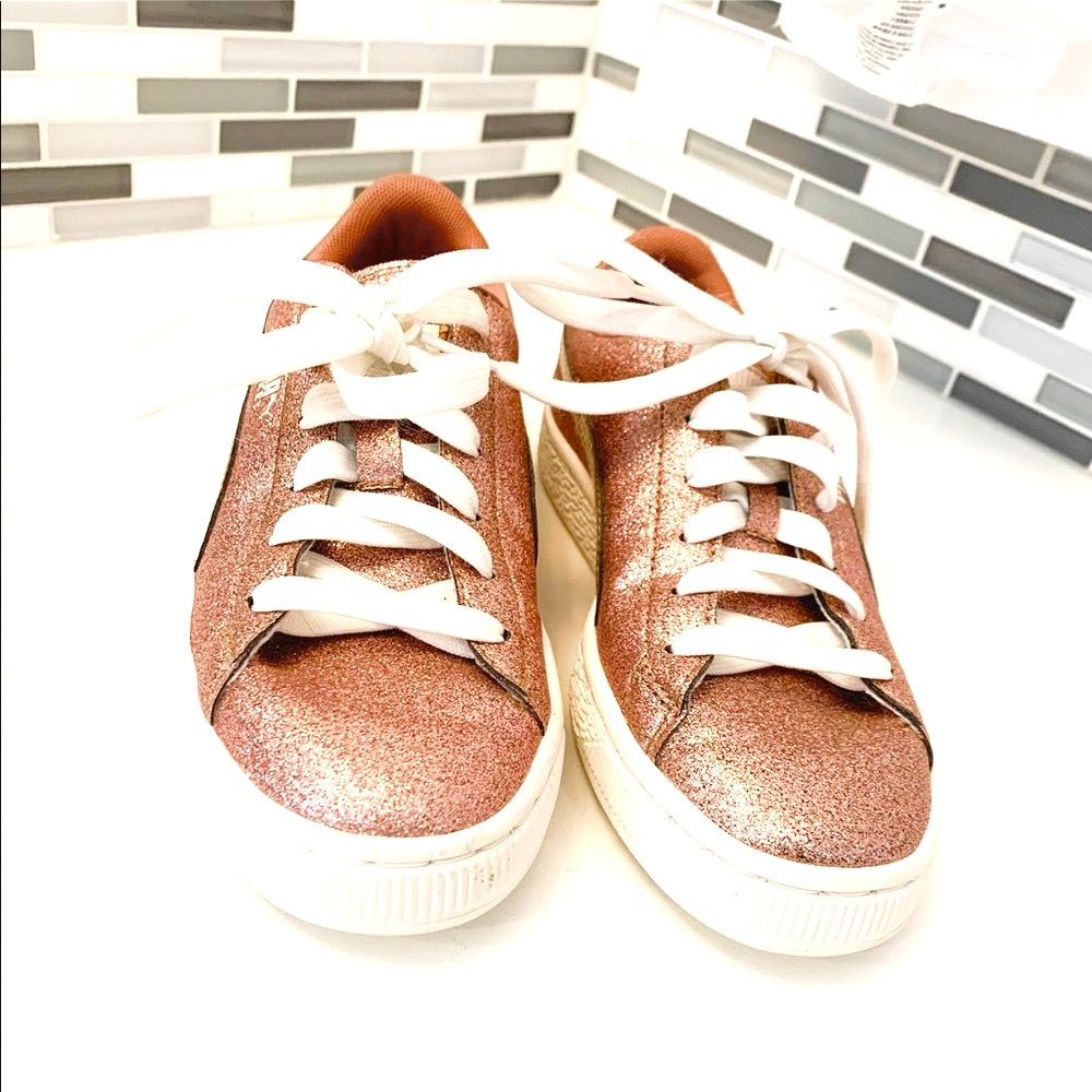 Puma Basket Rose Gold Sneakers - Picture 7 of 8